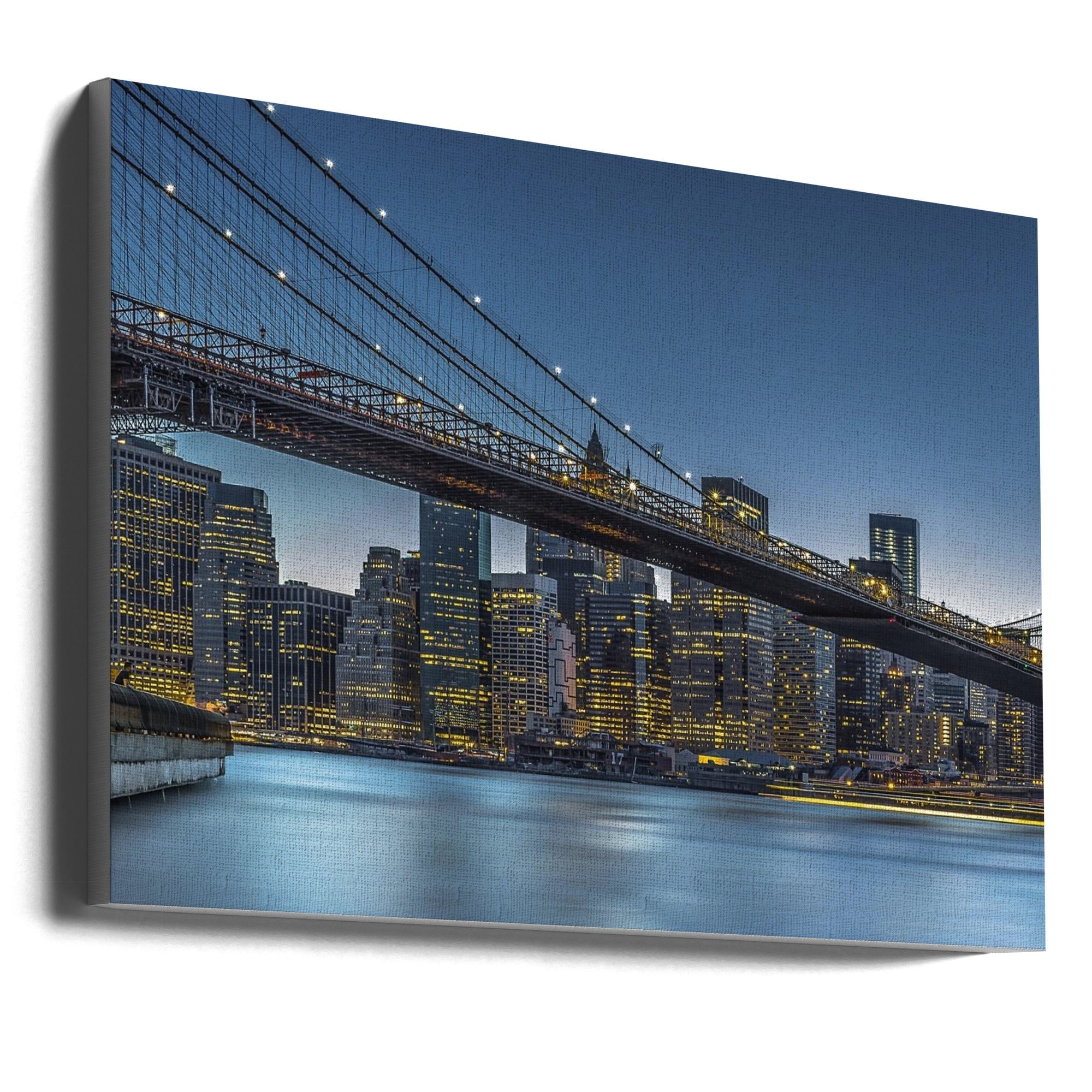 Wall art New York - Blue Hour over Manhattan-Canvas Print-DECOROLALA