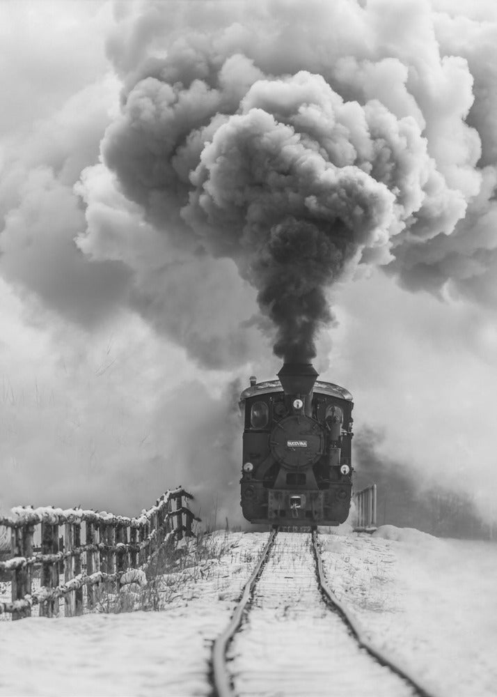 Wall art Old train-Canvas Print-DECOROLALA