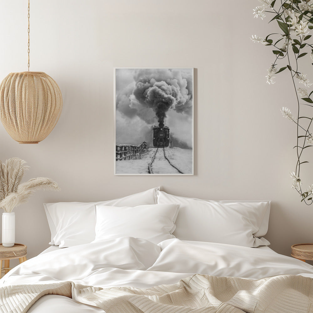 Wall art Old train-Canvas Print-DECOROLALA