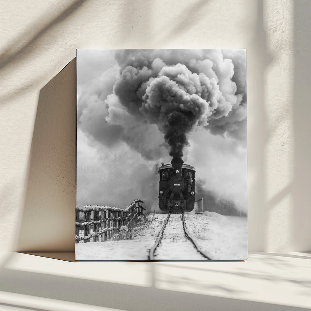 Wall art Old train-Canvas Print-DECOROLALA