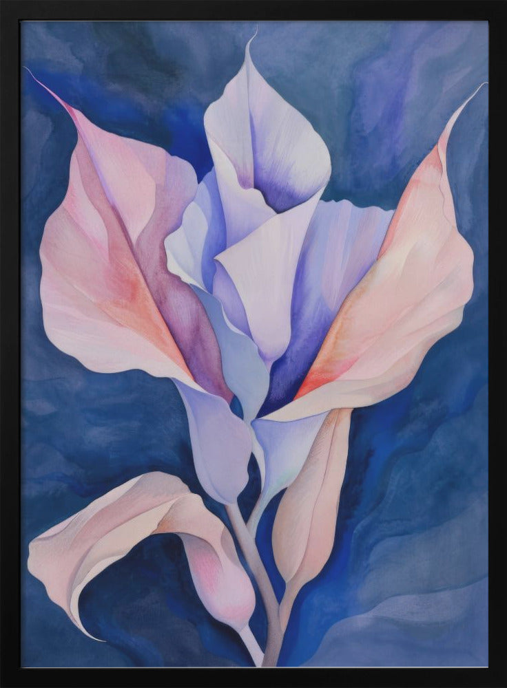 Wall art Painted Shapes and Plants 15-canvas-DECOROLALA