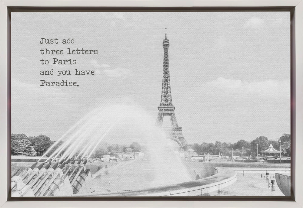 Wall art Paradise - Paris Eiffel Tower-canvas-DECOROLALA