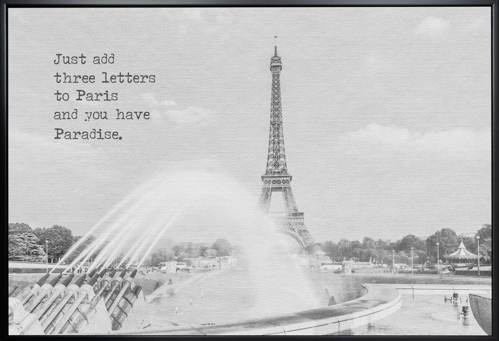 Wall art Paradise - Paris Eiffel Tower-canvas-DECOROLALA