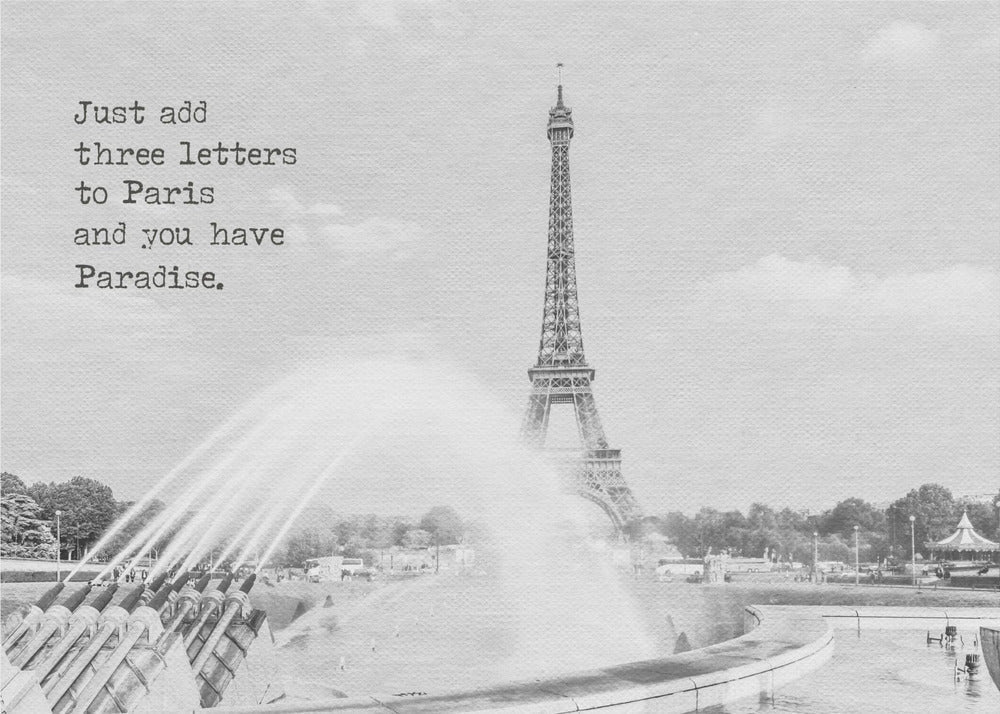 Wall art Paradise - Paris Eiffel Tower-canvas-DECOROLALA