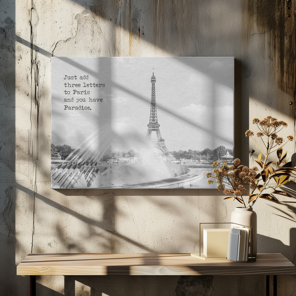 Wall art Paradise - Paris Eiffel Tower-canvas-DECOROLALA