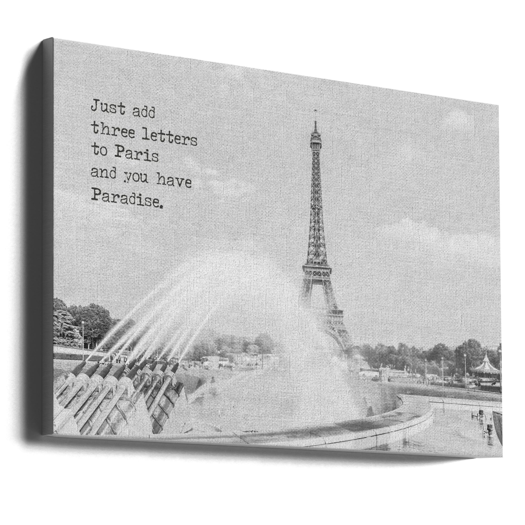 Wall art Paradise - Paris Eiffel Tower-canvas-DECOROLALA
