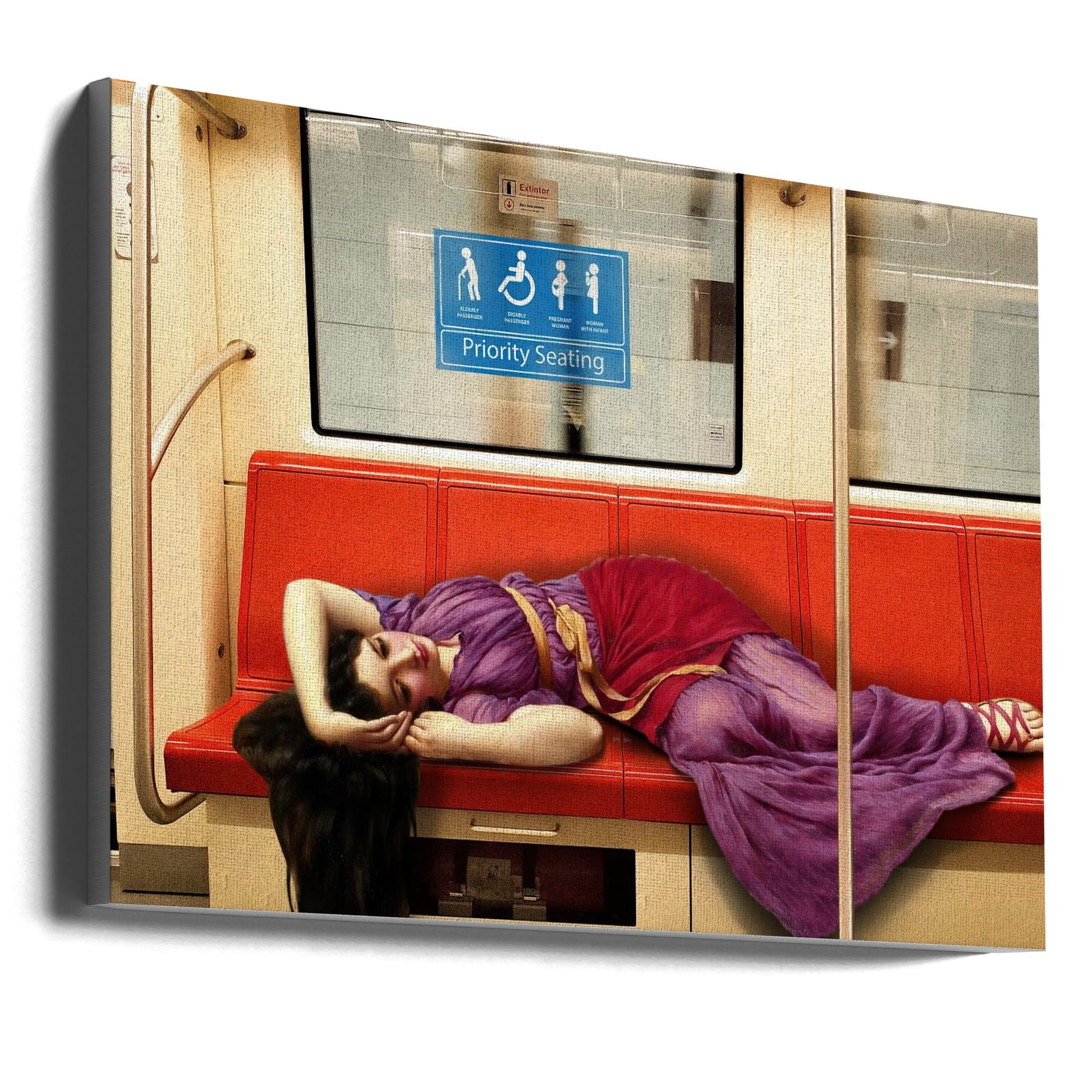 Wall art Priority Seating-canvas-DECOROLALA