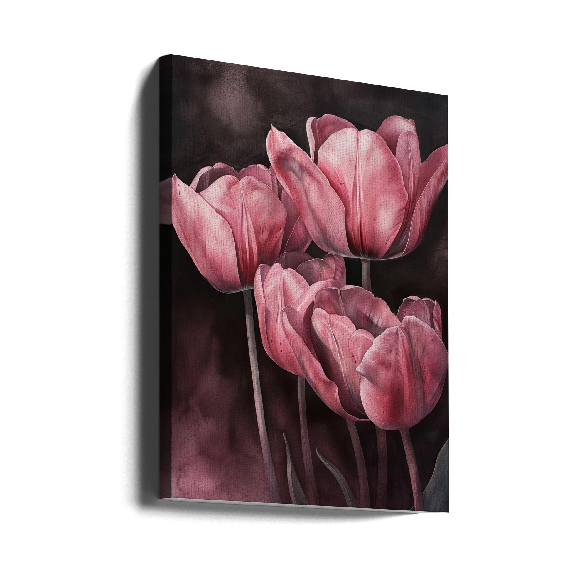 Wall art Purple Tulip 3-canvas-DECOROLALA