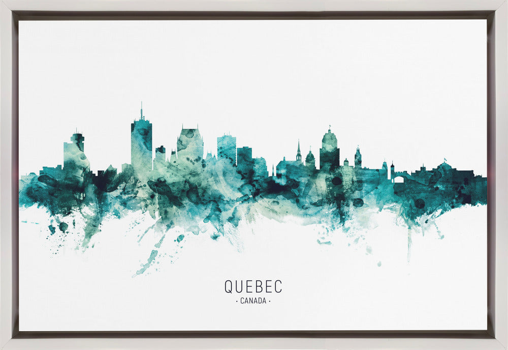Wall art Quebec Canada Skyline-Canvas Print-DECOROLALA