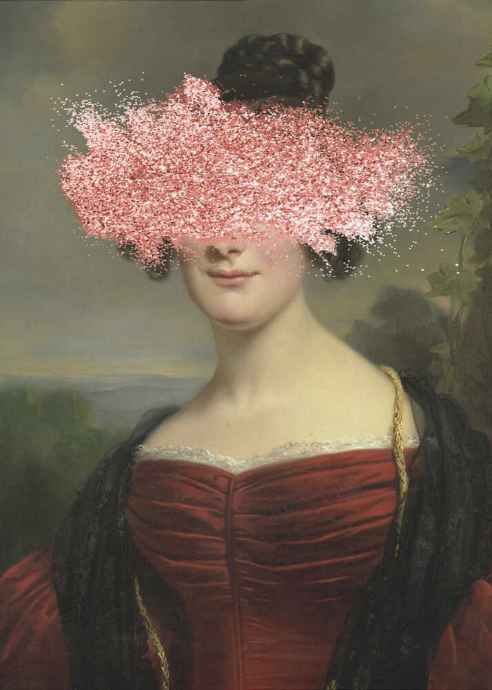 Wall art Renaissance Sparkle Splash - Altered Art-canvas prints-DECOROLALA