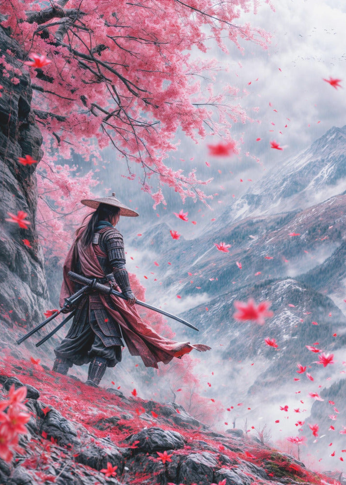 Wall art Samurai-canvas-DECOROLALA