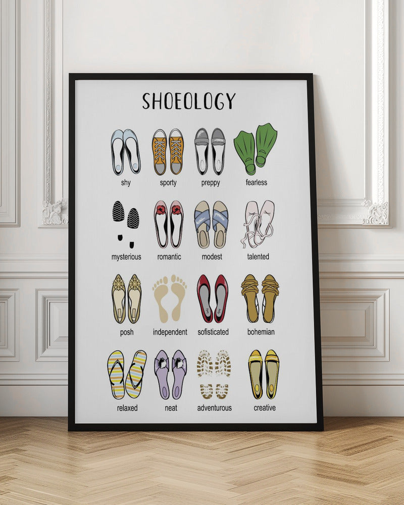 Wall art Shoelogy chart-Canvas Print-DECOROLALA