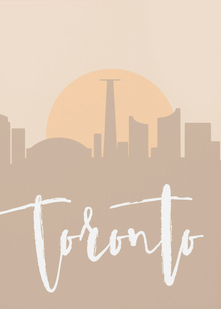 Wall art Skyline Earth Tone 2 89-Canvas Print-DECOROLALA