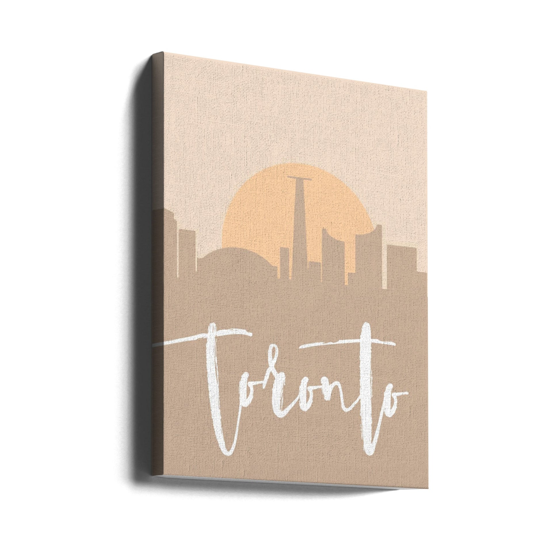 Wall art Skyline Earth Tone 2 89-Canvas Print-DECOROLALA