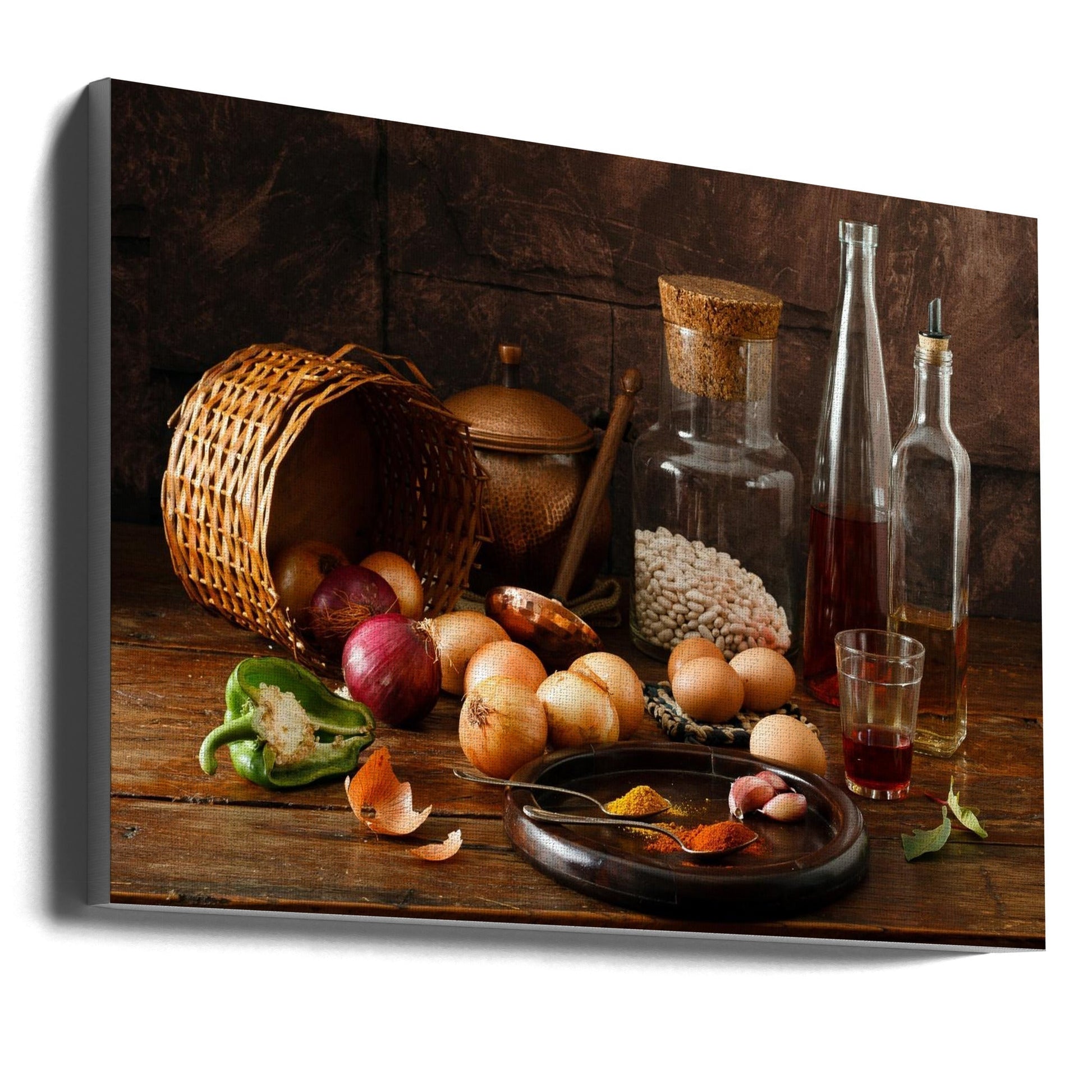 Wall art Smells. Food-Canvas Print-DECOROLALA