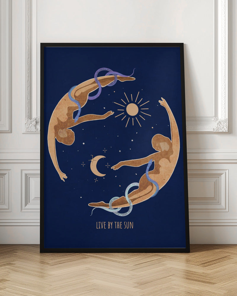 Wall art Spiritual Feminine Energy, Sun, Moon, Snake, Venus..-Canvas Print-DECOROLALA