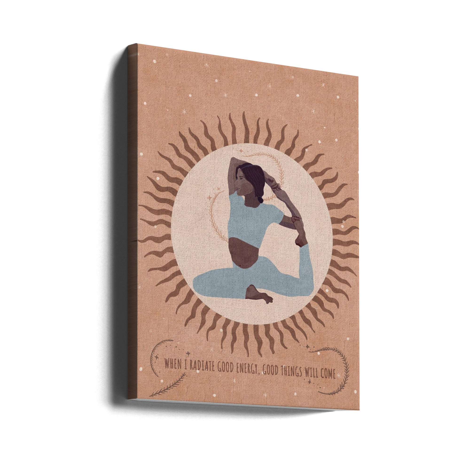 Wall art Spiritual Feminine Energy, Sun, Moon.-Canvas Print-DECOROLALA