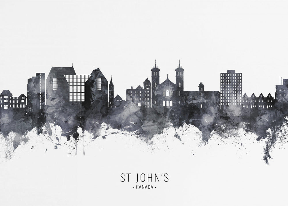 Wall art St John's Canada Skyline-Canvas Print-DECOROLALA