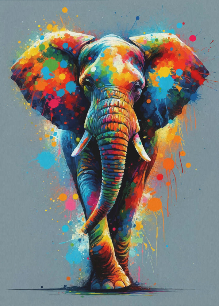 Wall art The Elephant-Canvas Print-DECOROLALA