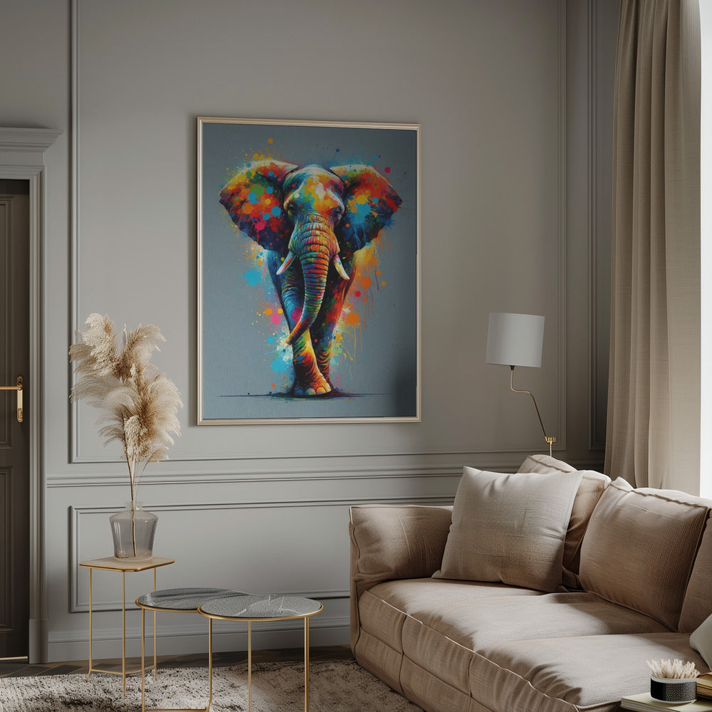 Wall art The Elephant-Canvas Print-DECOROLALA
