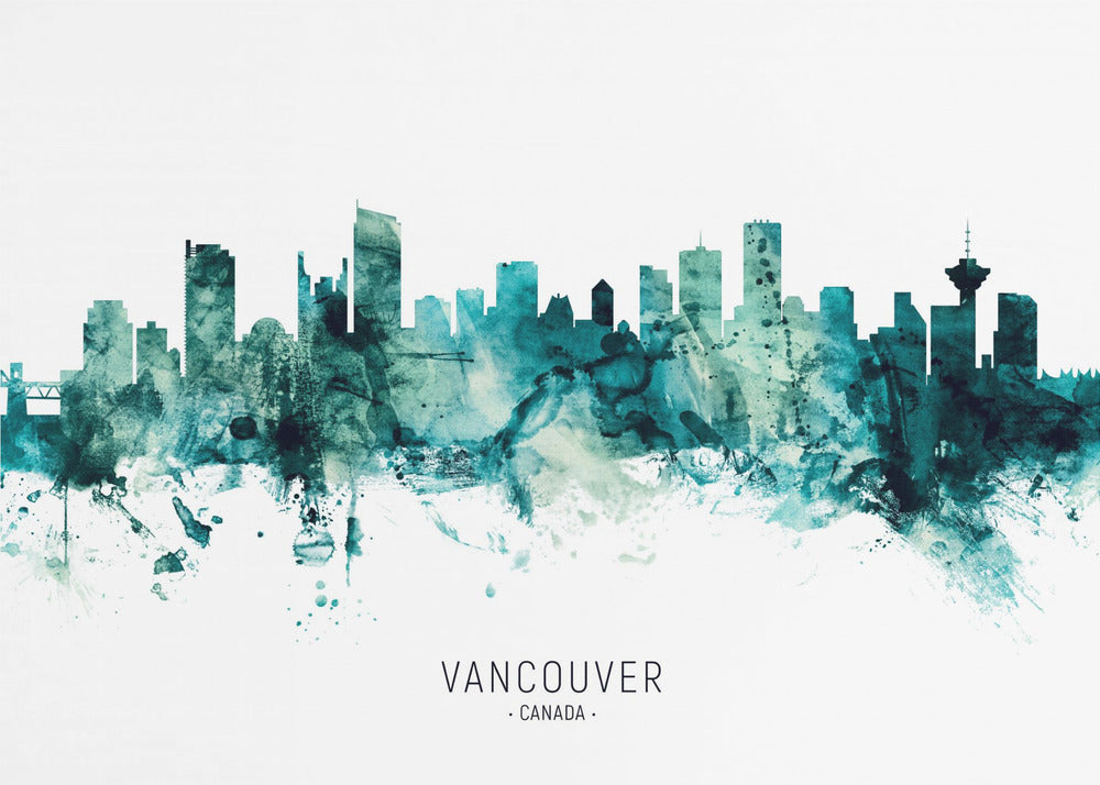 Wall art Vancouver Canada Skyline-Canvas Print-DECOROLALA