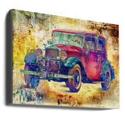 Wall art Vintage car 4-canvas-DECOROLALA