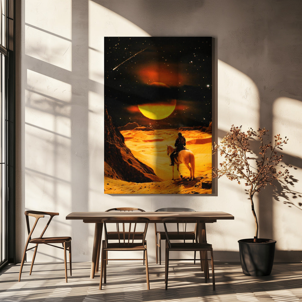 Wall art Western Space Adventure-Canvas Print-DECOROLALA