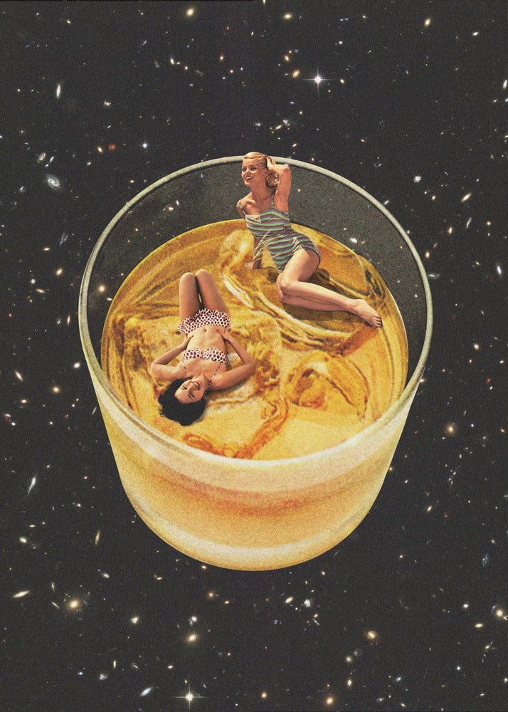 Wall art Whisky besties - On the rocks-canvas-DECOROLALA