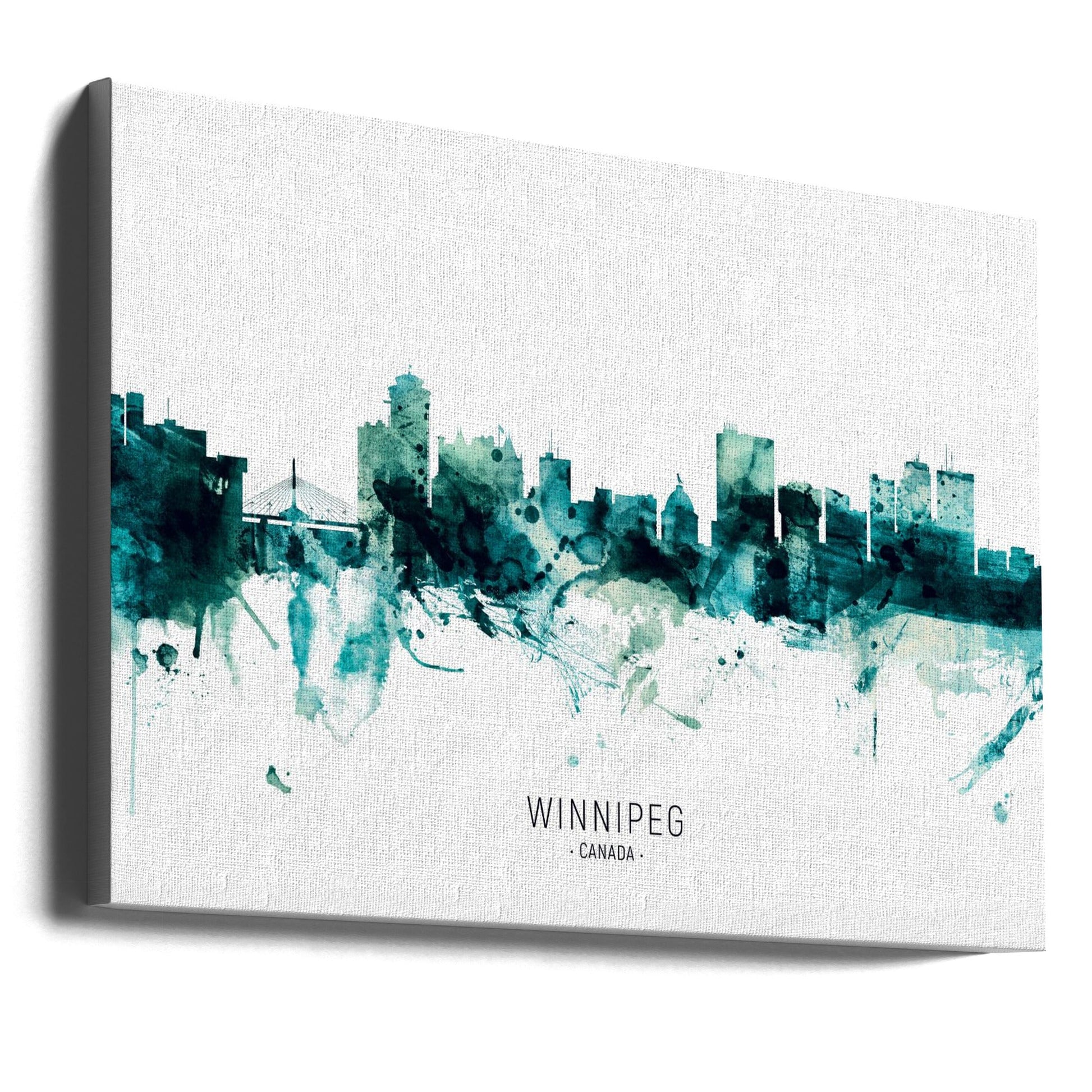 Wall art Winnipeg Canada Skyline-Canvas Print-DECOROLALA