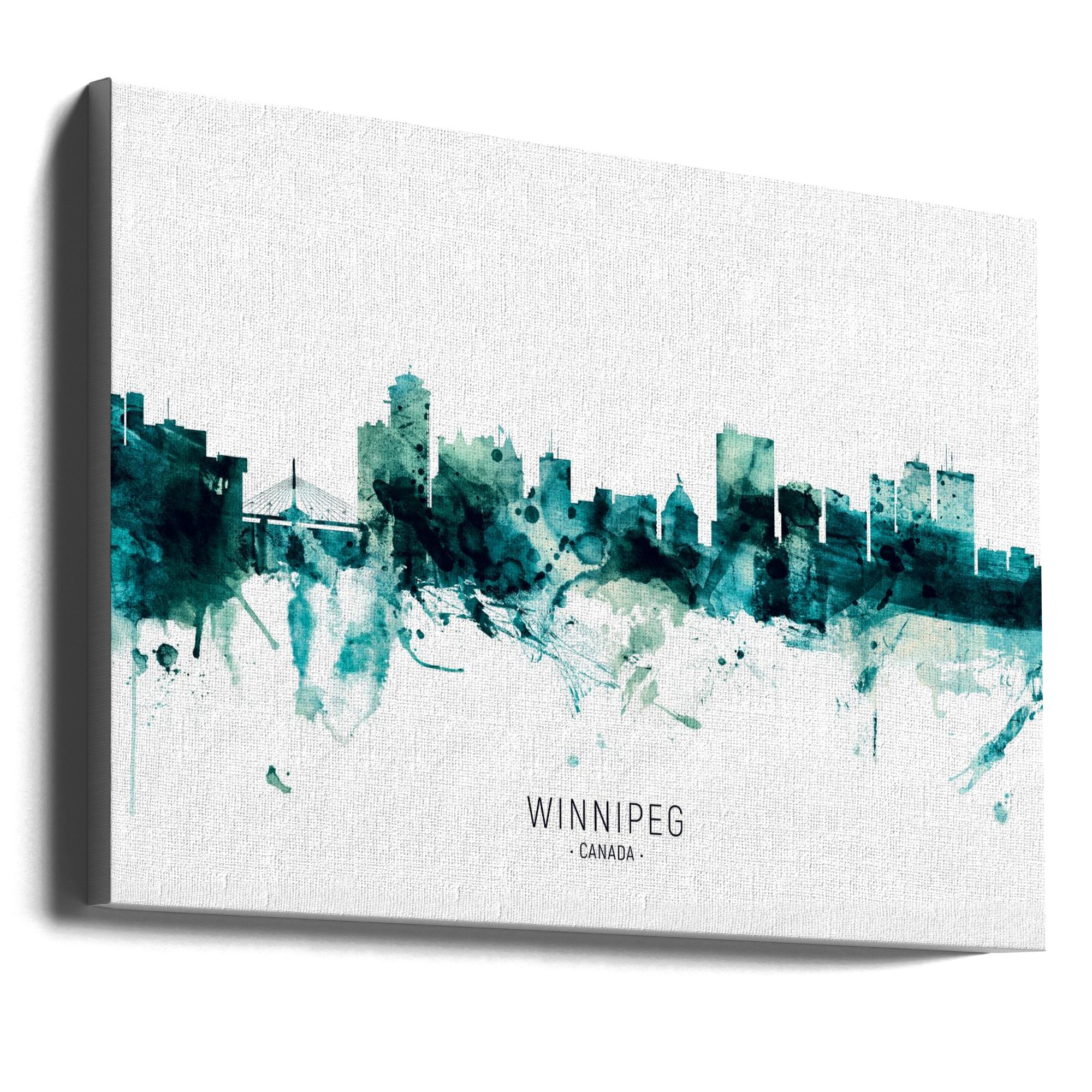Wall art Winnipeg Canada Skyline-Canvas Print-DECOROLALA