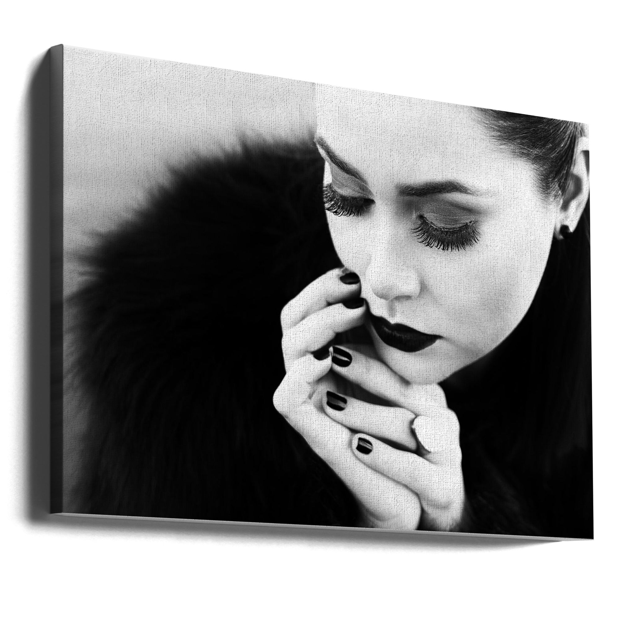Wall art between fingers-Canvas Print-DECOROLALA