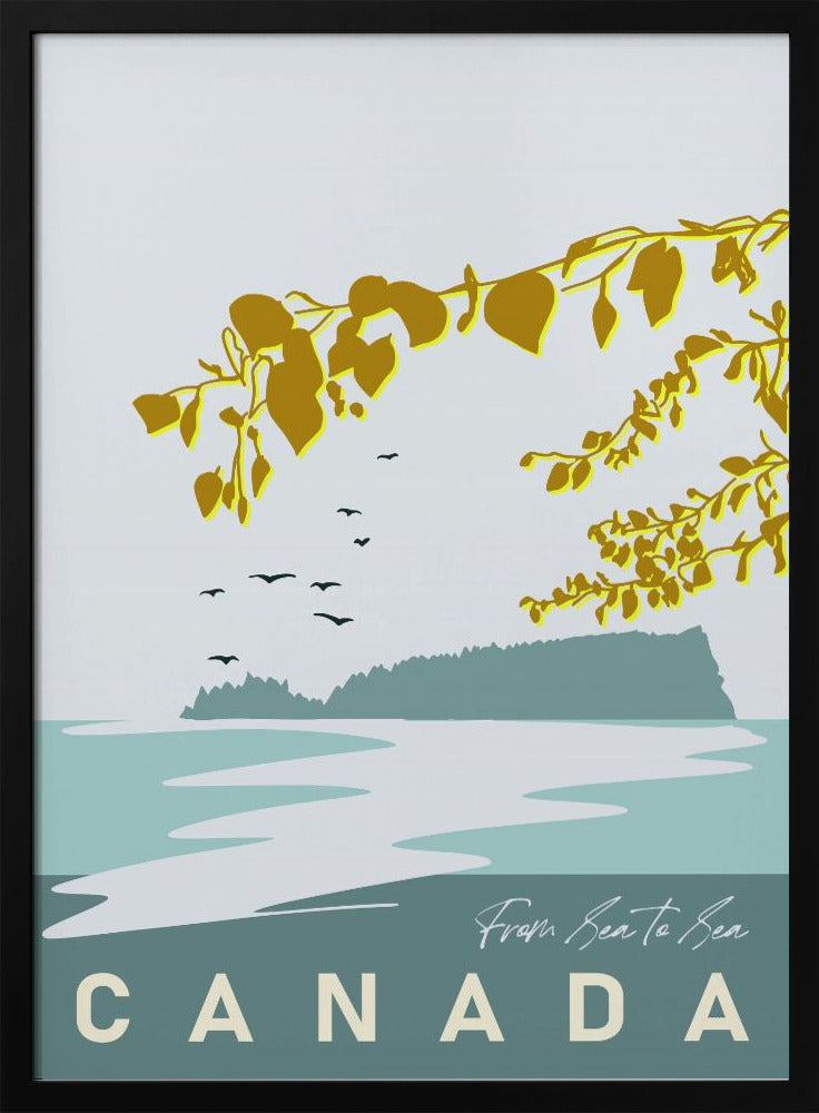 Wall art mellow anticipation Canadian Lakeland-Canvas Print-DECOROLALA