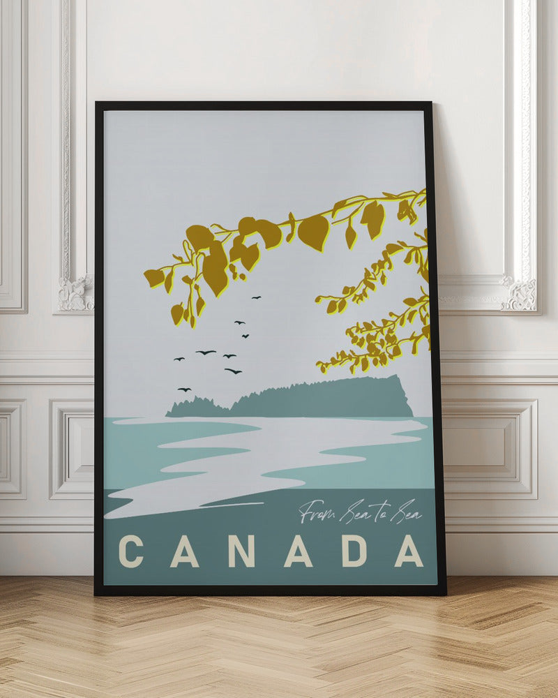 Wall art mellow anticipation Canadian Lakeland-Canvas Print-DECOROLALA