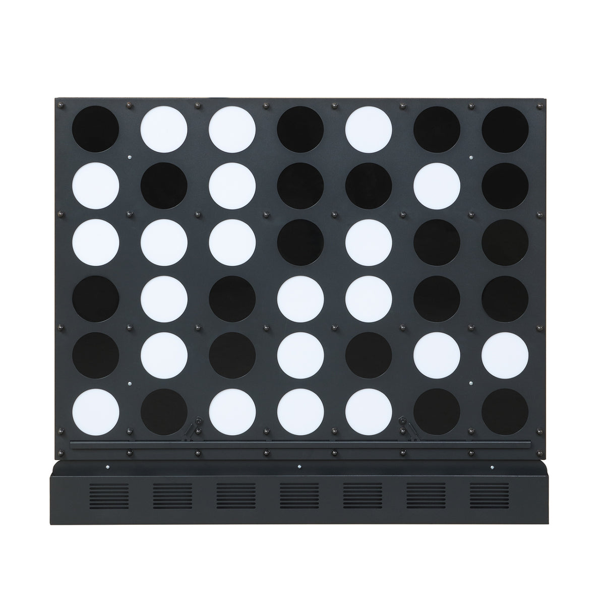 Jeu géant 4-en-ligne mural avec disques en acrylique