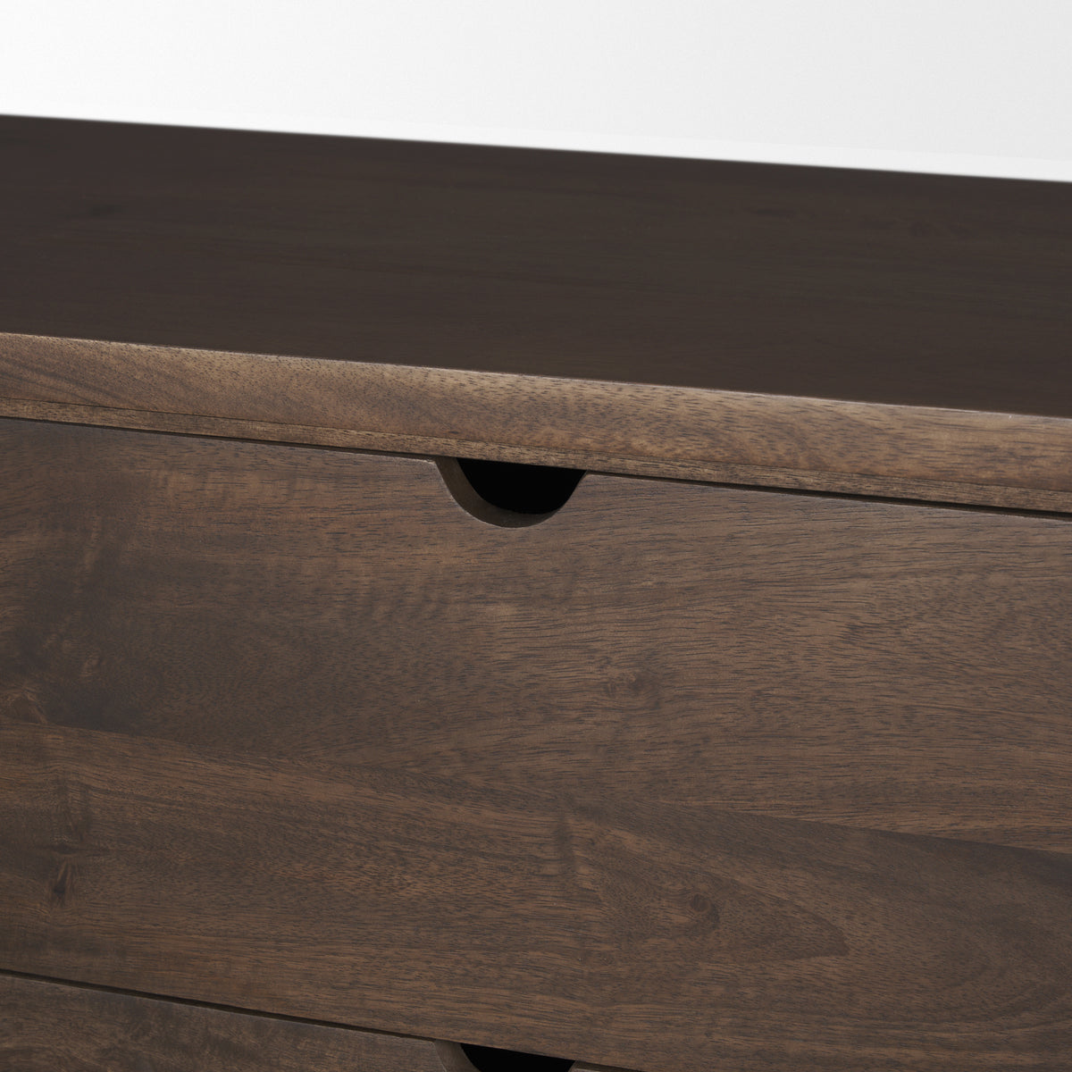 Wallen 2 Door Solid Dark Brown Wood w/ 3 Drawers Sideboard-Sideboards & Buffets-DECOROLALA