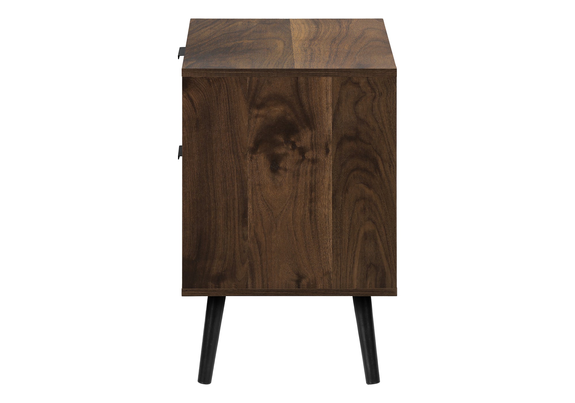 Walnut Accent Table 24"H with 2 Drawers-Accent Table-DECOROLALA