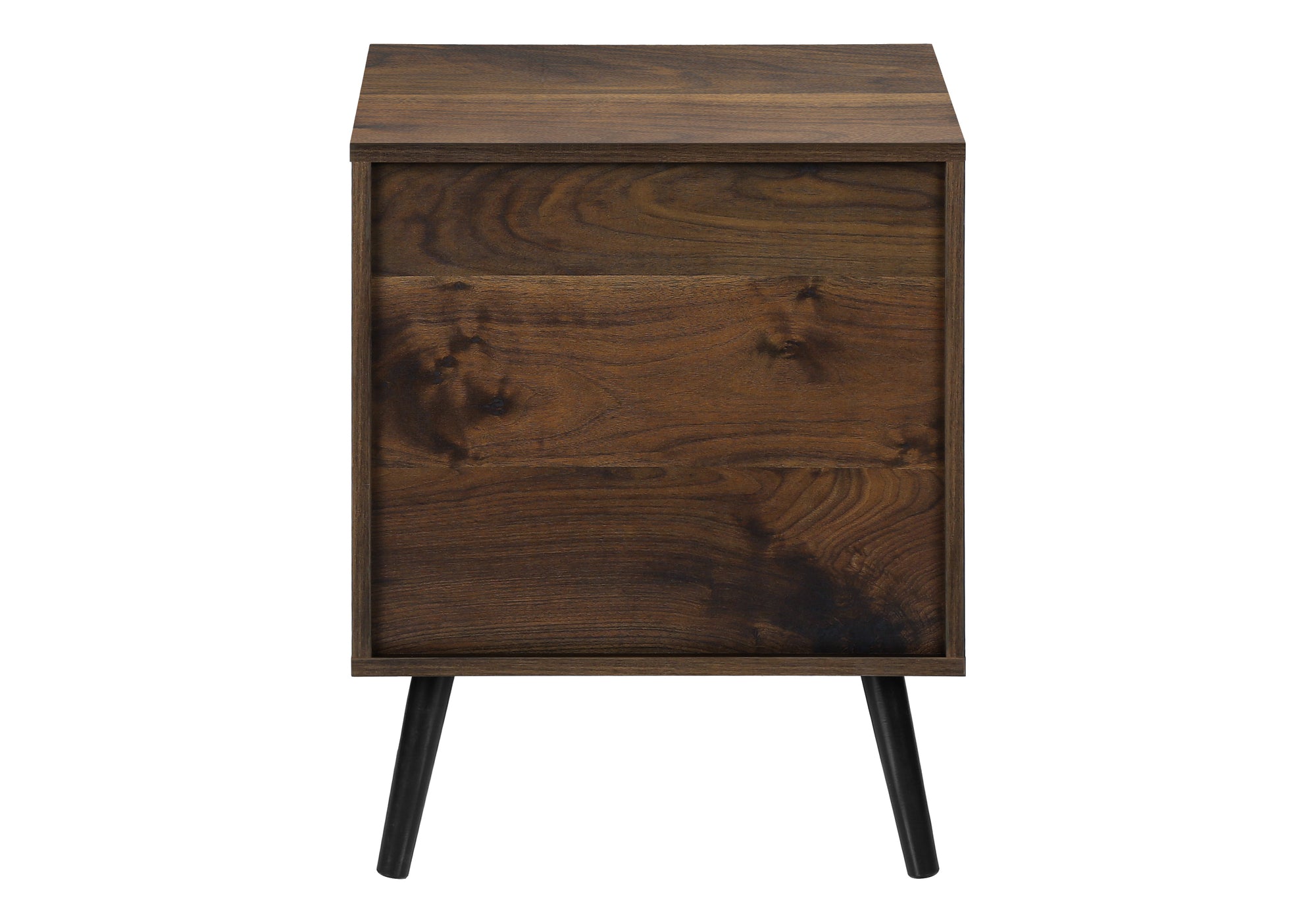 Walnut Accent Table 24"H with 2 Drawers-Accent Table-DECOROLALA