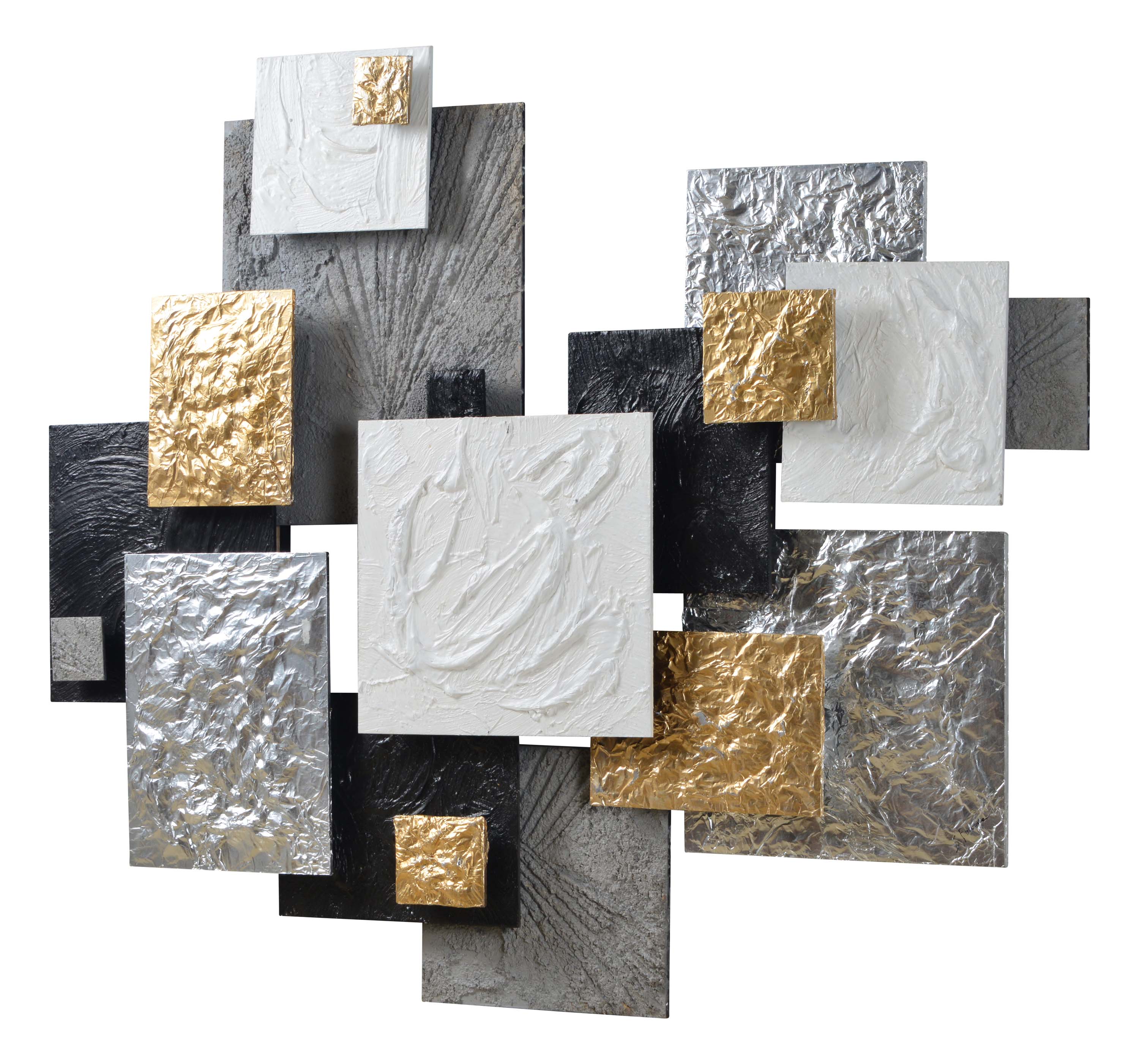 Warberry 49" Wide Wall Art, Gold-Wall Art-DECOROLALA