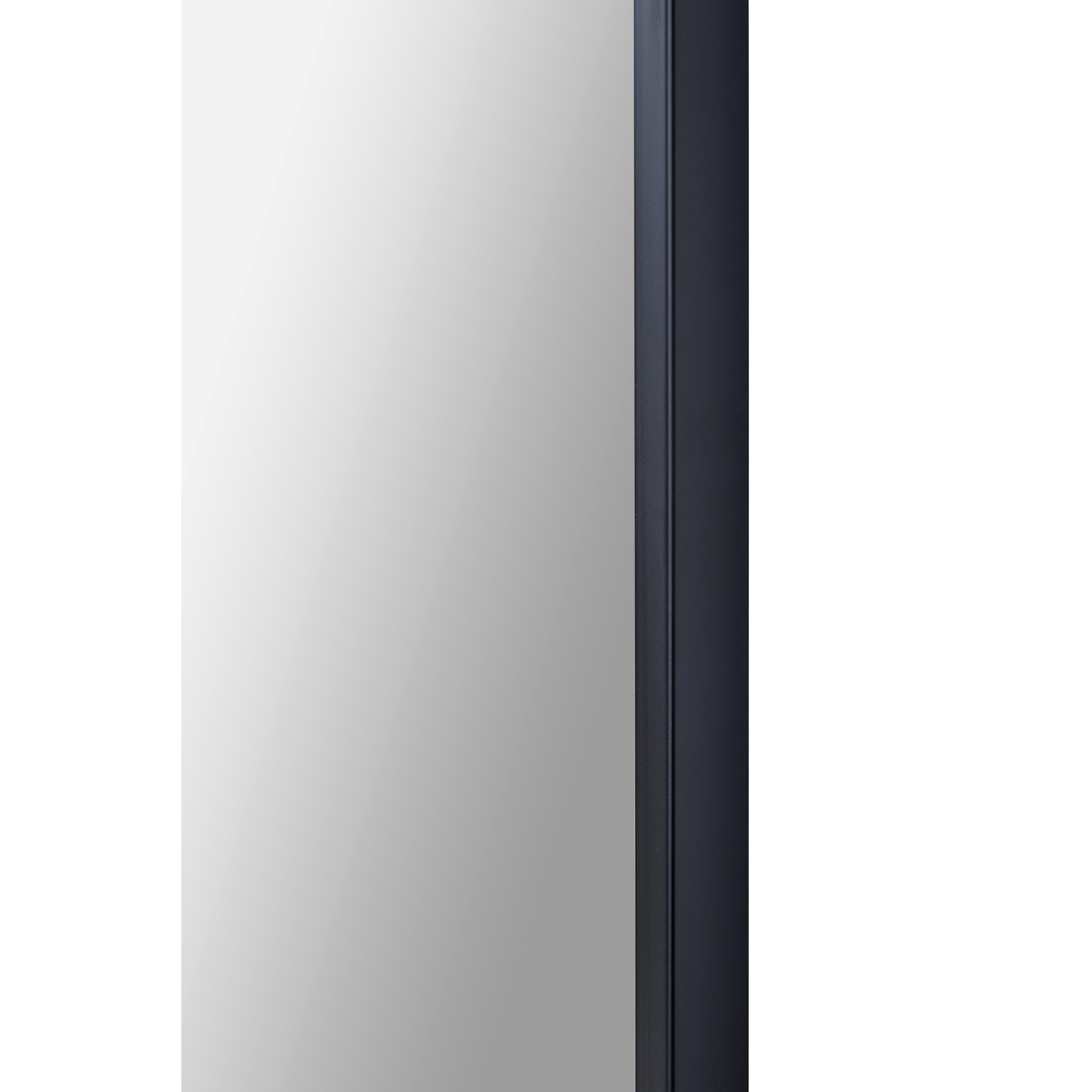 Waren 36" Tall Arch Wall Mirror, Black-Mirror-DECOROLALA