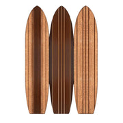 Warm Brown Long Board 3 Panel Room Divider Screen-Room Dividers-DECOROLALA