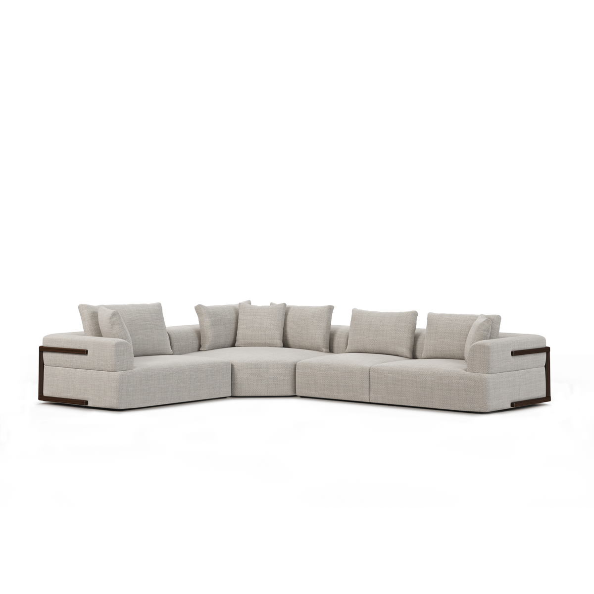 Warner 3-Piece Sectional Sofa - Oatmeal-Sofas & Sectionals-DECOROLALA