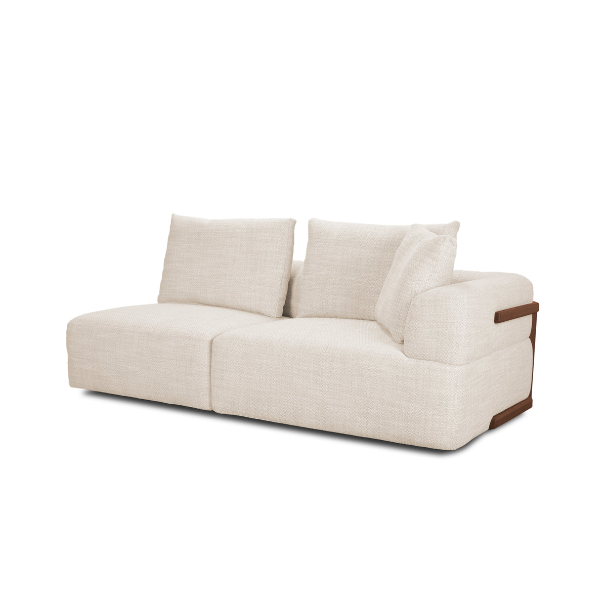 Warner 3-Piece Sectional Sofa - Oatmeal-Sofas & Sectionals-DECOROLALA