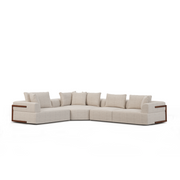 Warner 3-Piece Sectional Sofa - Oatmeal-Sofas & Sectionals-DECOROLALA