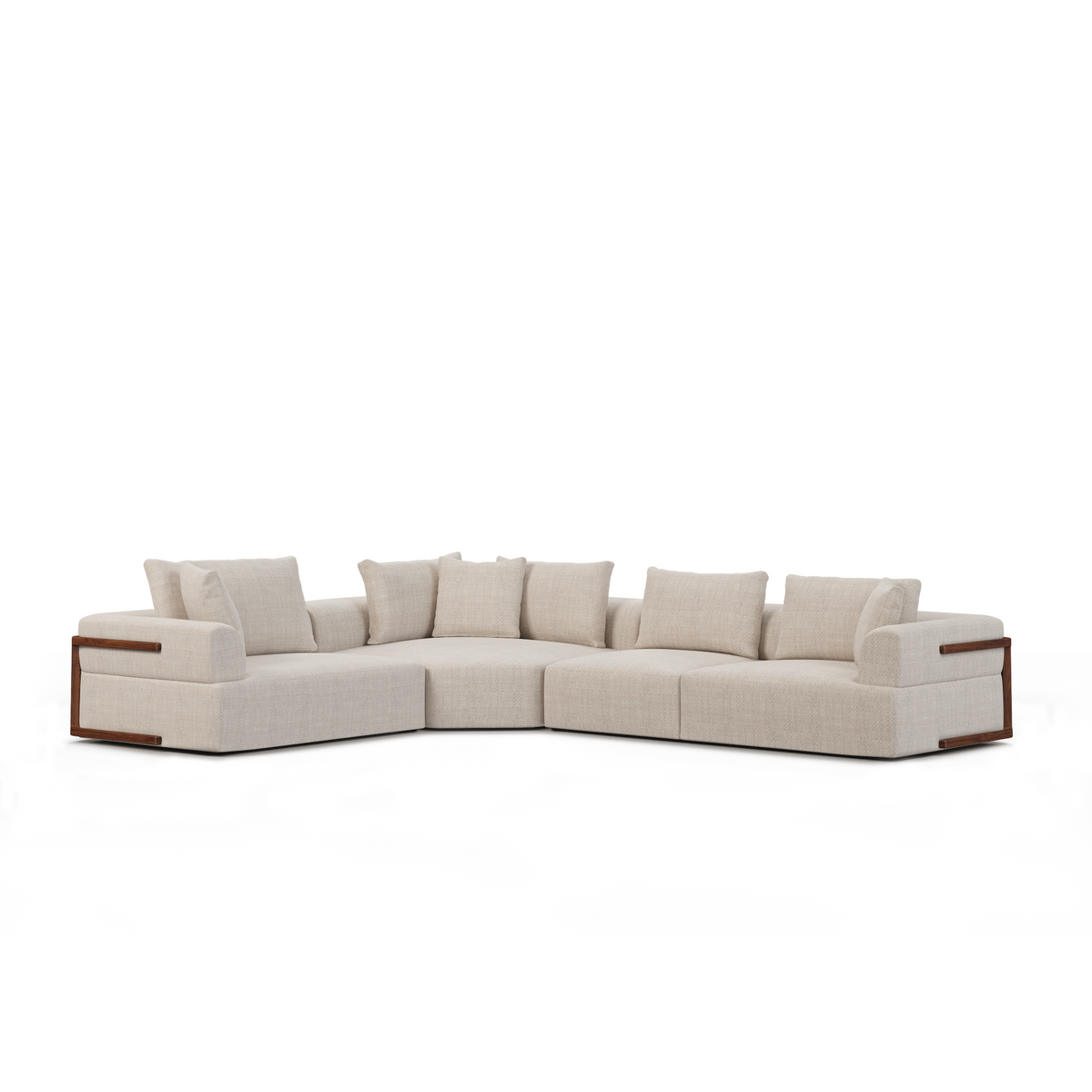 Warner 3-Piece Sectional Sofa - Oatmeal-Sofas & Sectionals-DECOROLALA