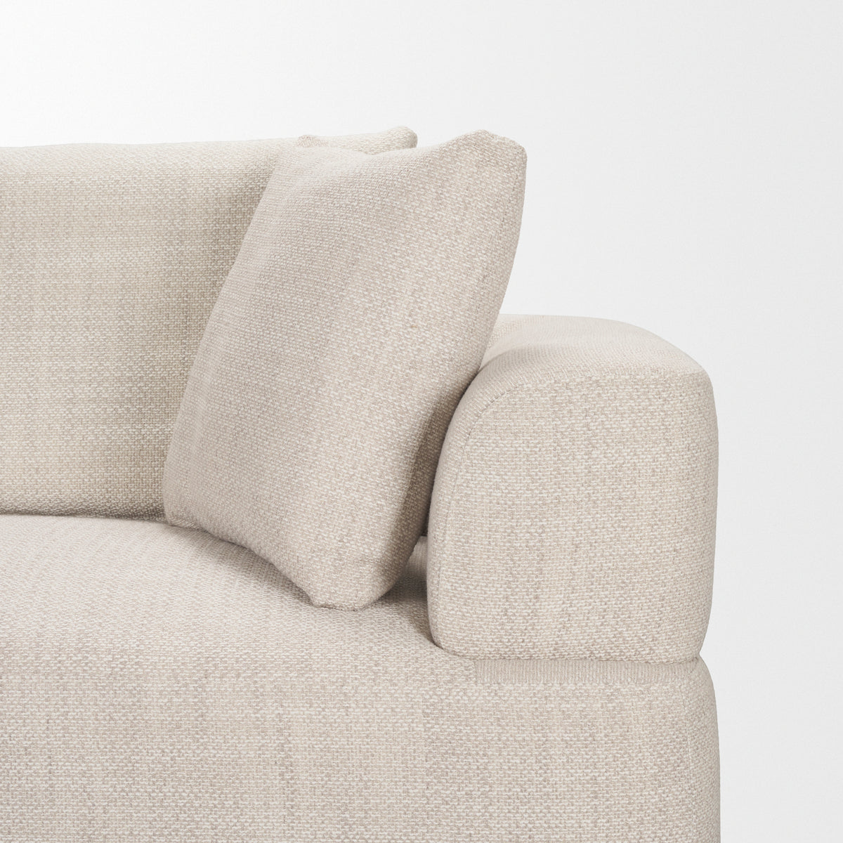 Warner Oatmeal 3 Piece Sofa Set w/Corner Piece-Sofa & Sectionals-DECOROLALA