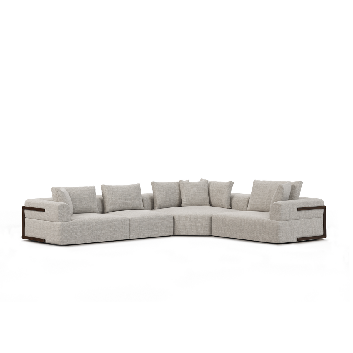 Warner Oatmeal 3 Piece Sofa Set w/Corner Piece-Sofa & Sectionals-DECOROLALA