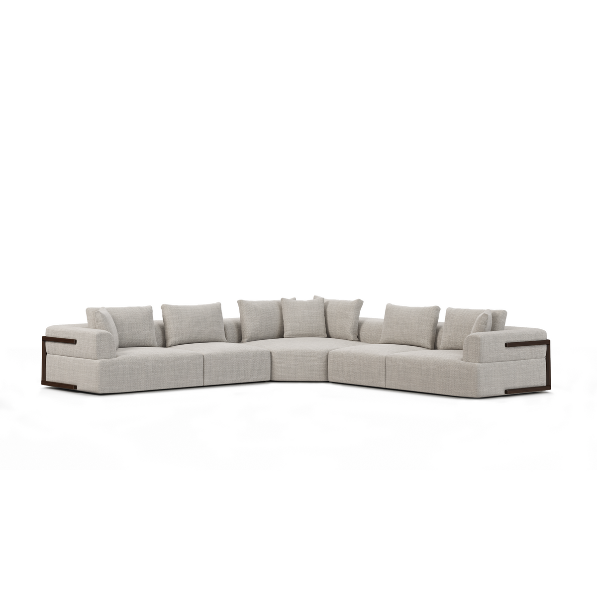Warner Oatmeal 3 Piece Sofa Set w/Corner Piece-Sofa & Sectionals-DECOROLALA