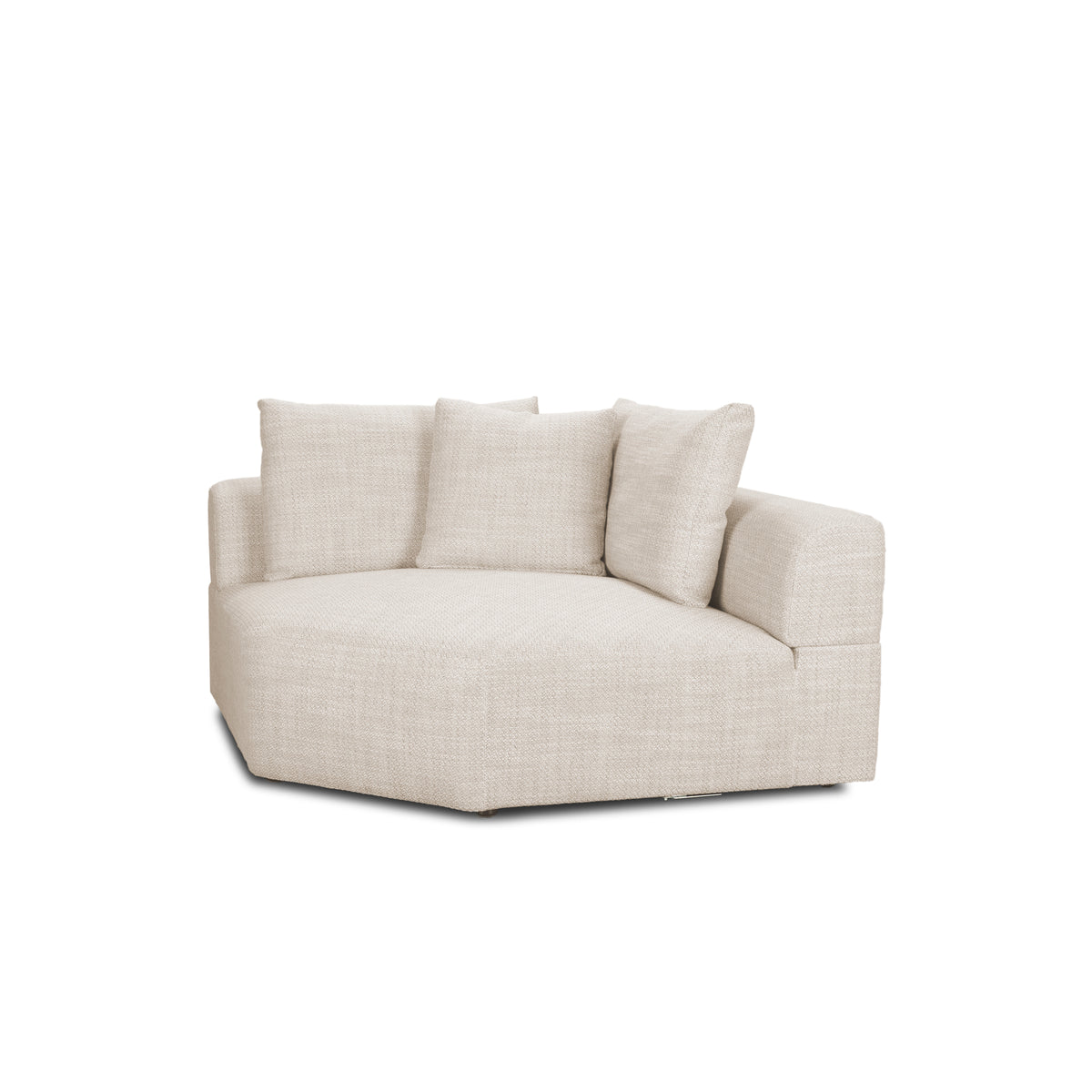 Warner Oatmeal 3 Piece Sofa Set w/Corner Piece-Sofa & Sectionals-DECOROLALA
