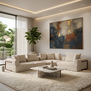 Warner Oatmeal 3 Piece Sofa Set w/Corner Piece-Sofa & Sectionals-DECOROLALA