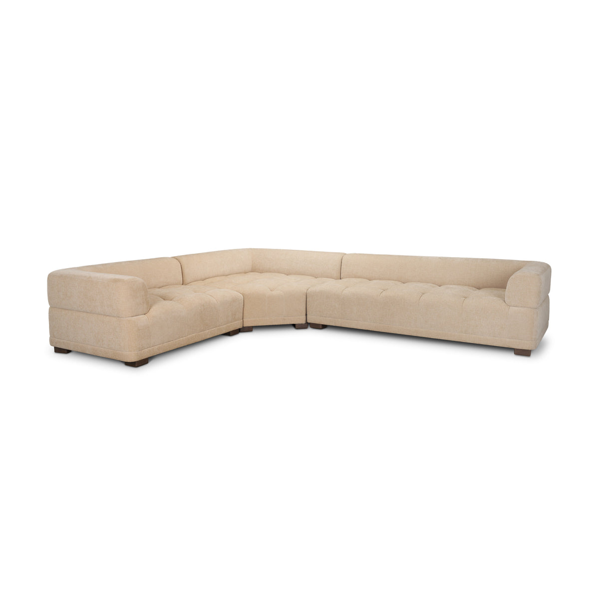 Warner Quilt 3 Piece Sofa Set w/Corner Piece-Sofa & Sectionals-DECOROLALA